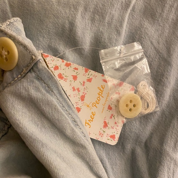 Sold❌❌❌New Free People Stargazing Tiered Denim - Picture 7 of 10